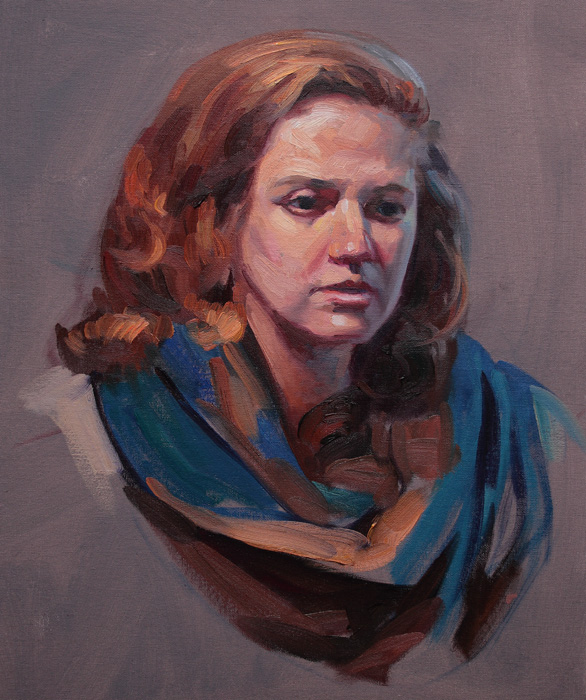 Portrait in Oil by Doug Rugh.